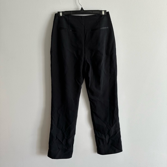 Jonathan Simkhai black trousers with split front hem and hook and eye details - Picture 4 of 6